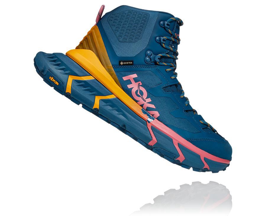 Botas De Montaña Hoka One One Hombre Azules - Tennine Hike Gore-Tex - DENF97514